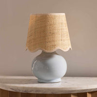 Tocae Blue Solid Ceramic Table Lamp