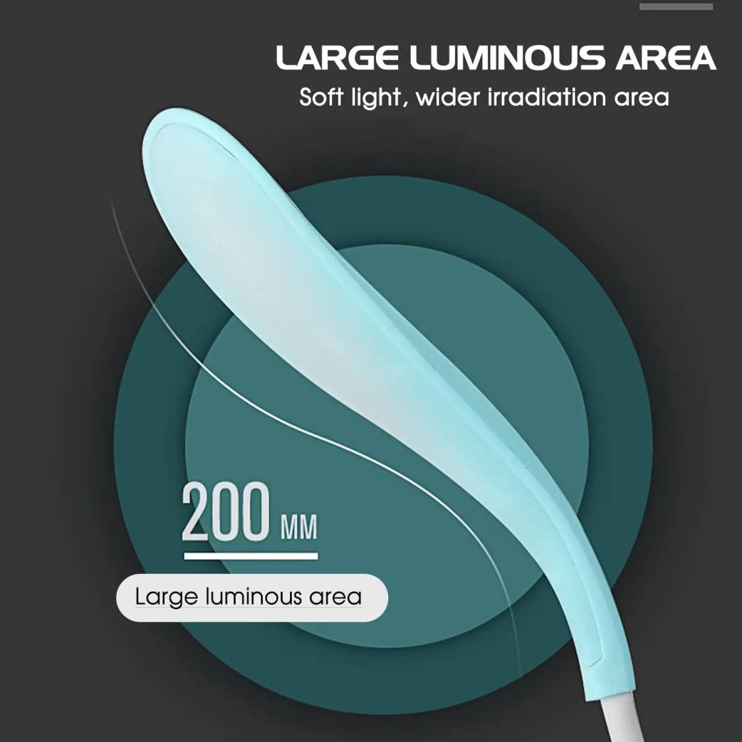 LED Table Lamp for Office Desk or Nightstand with Touch Control Light